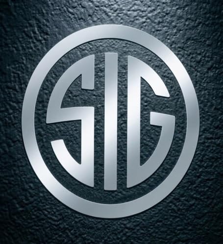 Image of SIG Decal - (White Reflective, 2 x 2 Inches) - Vinyl Car Bumper Sticker, Gun, Truck, Window, Motorcycle, Helmet, Bumper, Laptop