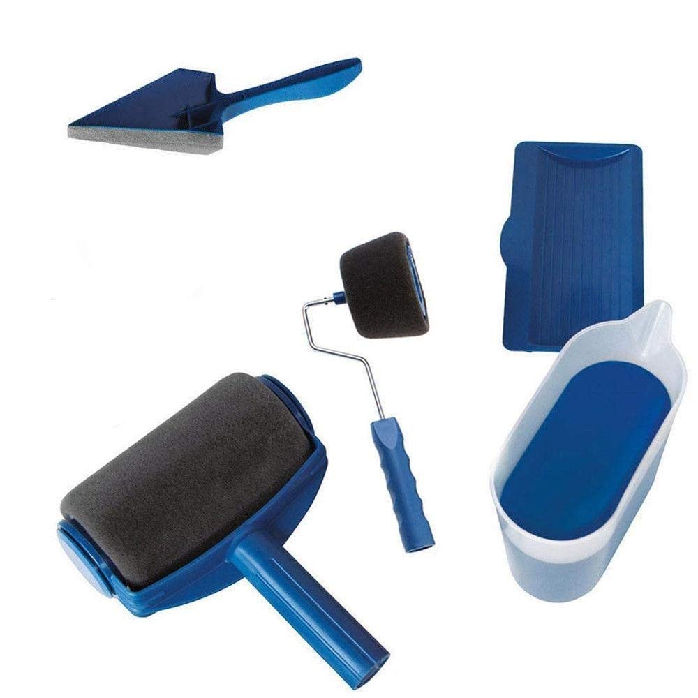 Rodillo de Pintura con depósito antigoteo Recargable y Mango Extensible, Variable, Mediano