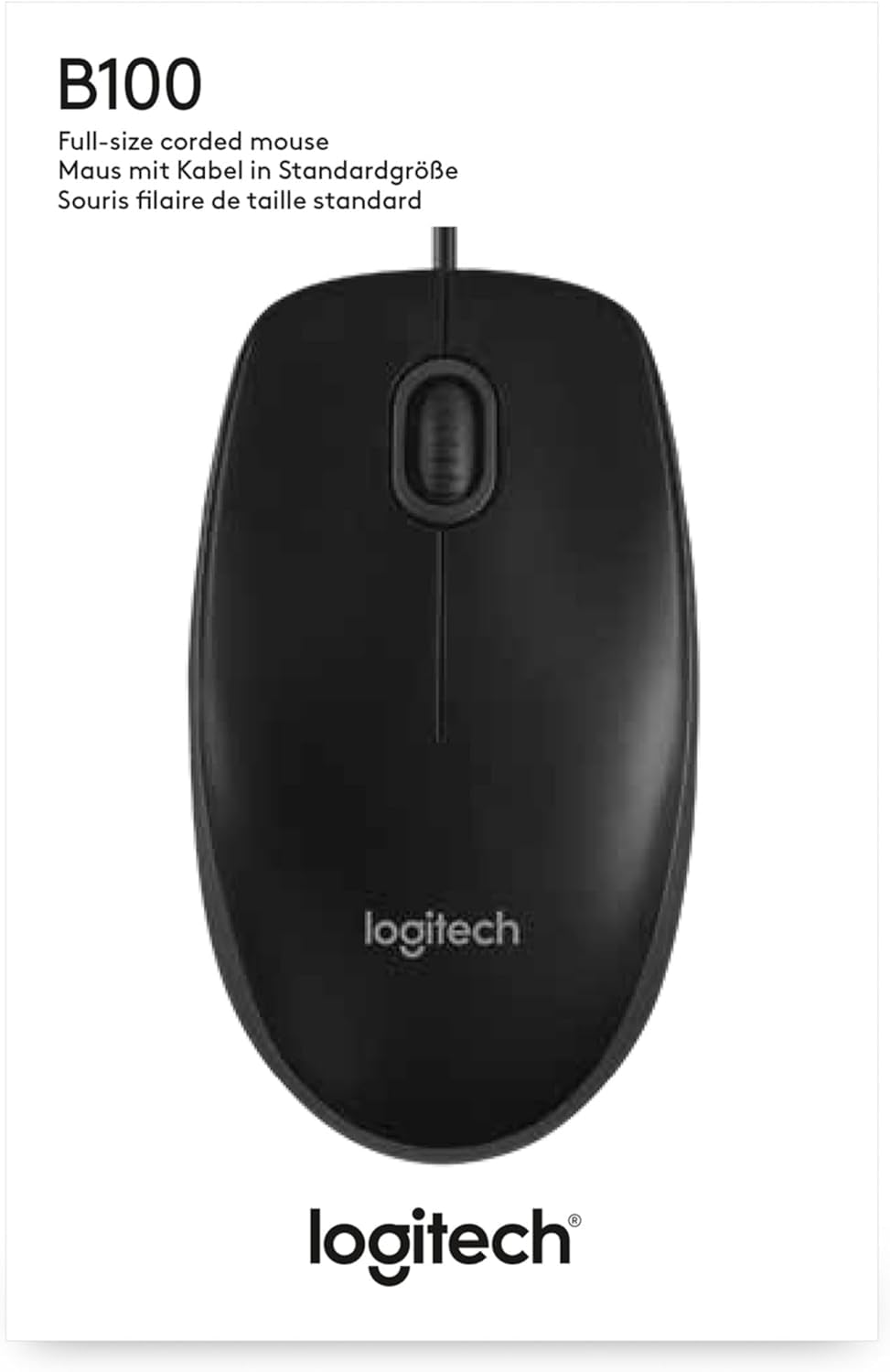 Logitech B100 Optical Business Mouse [zestaw 10 sztuk, czarna]