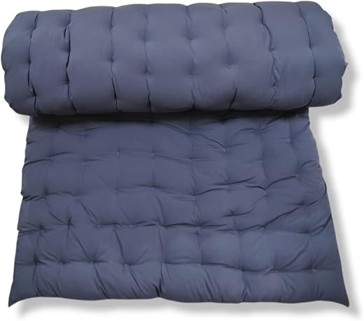 ATOOTFUSION Soft Cotton Grey Color Quilt | Mattress` Foldable Light Weight Filled Single Firm Cotton Quilt Mattress| Gadda...