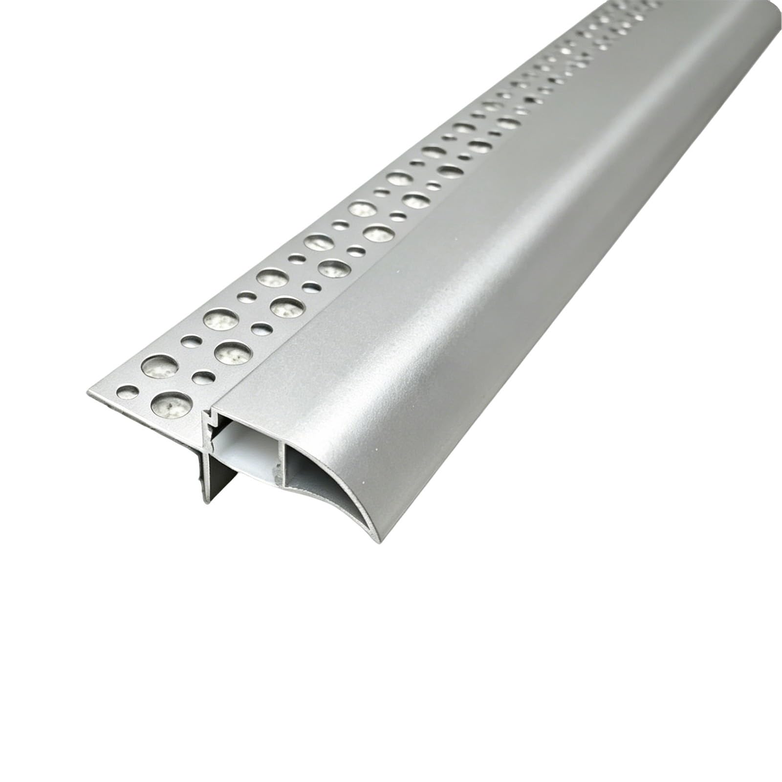 Tropfkantenprofil Dach-Traufprofil Mit Lichtkanal, Regenabweiser Für Die Außenwand, Regenschutz Für Fenster (Traufprofil)(Silver,3.3ft(1m))