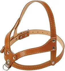 Peitoral em Couro Reforçado Regulável - Betania Couros, N.7/8 de Luxo. Ajustável para cães de médio/grande porte.