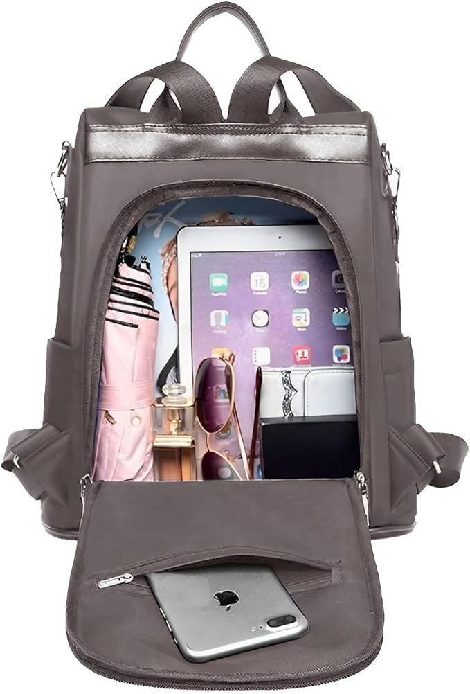 Bolsa Transversal Feminina Espaçosa Vira Mochila Anti Furto Dia a Dia Trabalho Alça Ajustável Blogueira – Marca VIBRANT ®