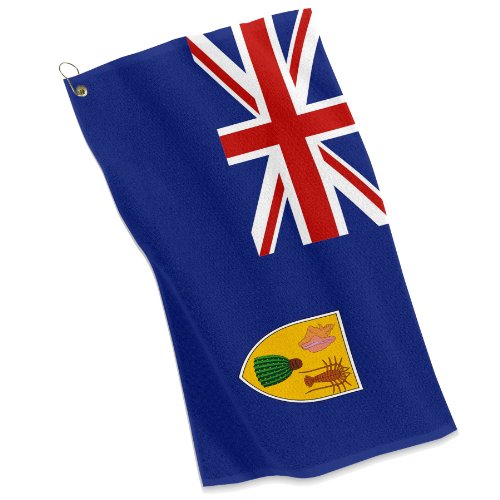ExpressItBest Golf/Sports Towel - Flag of Turks and Caicos Islands -