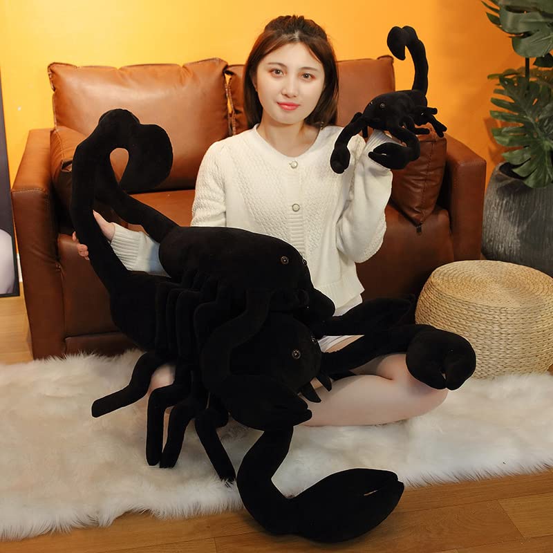 Simulación Araña Peluche Juguete Complicado Tamaño Grande Llifelike Escorpión Almohada Animales de Peluche Decoración de la habitación de muñecas Regalo para niños 100cm Escorpión