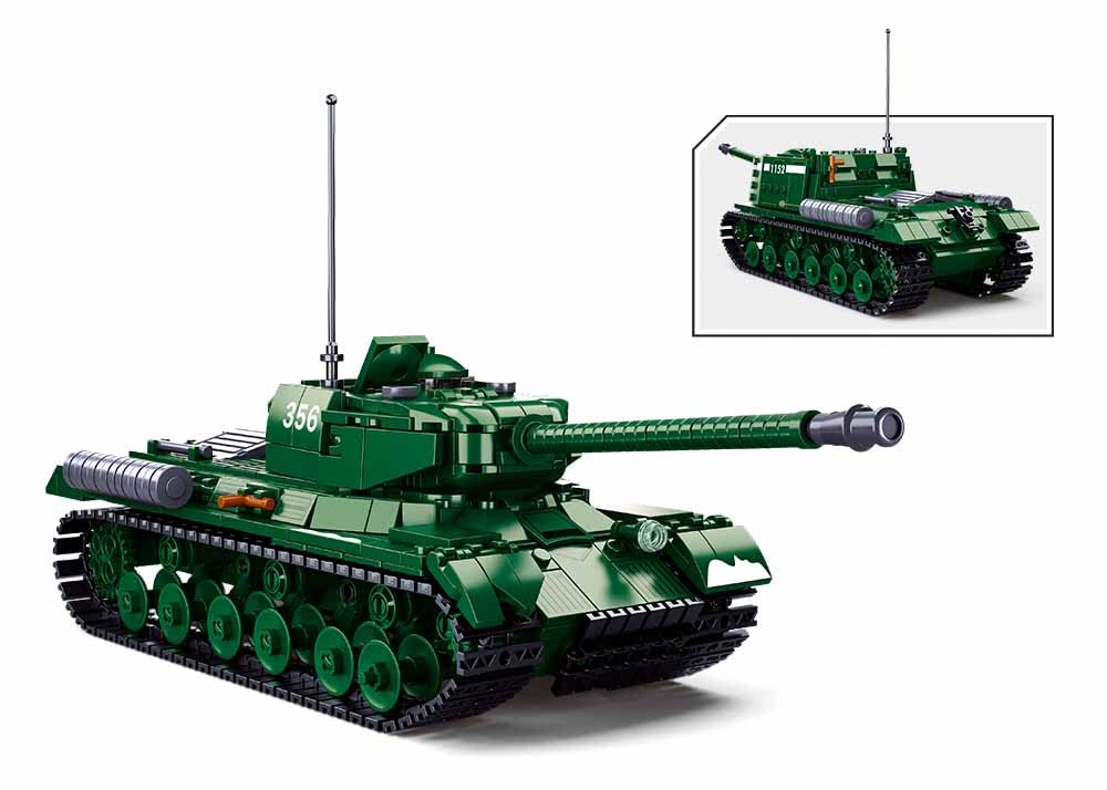 Sluban Blocs de Serrage WWII - Char Lourd (kit 2 en 1) (845 pièces)