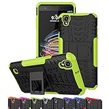 LG Tribute HD Case, LG X Style Case, LG Volt 3 Case, Ueokeird Hybrid Dual Layer Armor Protective Phone Case Cover with kickstand for LG X Style / Volt 3 / Tribute HD (green)