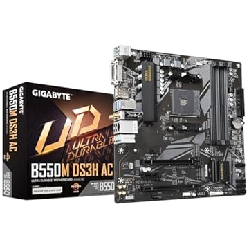 PLACA MAE GIGABYTE B550M DS3H AC (REV. 1.4) CHIPSET AMD B550, AM4, MICRO ATX DDR4 - B550M DS3H AC 1.4
