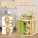 7-in-1 Montessori Kletterdreieck Set mit Rutsche, Kletterbogen & weichem Kissen – Holz Klettergerüst für Babys & Kleinkinder, Indoor Spielgerät, faltbar & sicher (Löwe)