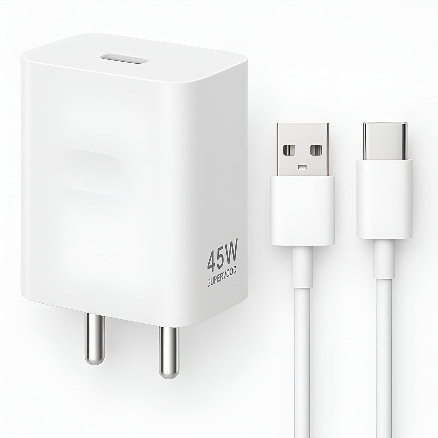 Shopcart 45W Fast Charger for Realme P3 White - Image 1