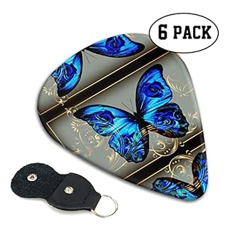 Blue Butterfly Lot de 6 médiators pour guitare acoustique, guitare électrique, basse, ukulélé – fins, moyens et épais - Les Beatles, Paul McCartney, John Lennon, RIngo Starr, George Harrison Blue Butterfly Lot de 6 médiators pour guitare acoustique, guitare électrique, basse, ukulélé – fins, moyens et épais – Image 2