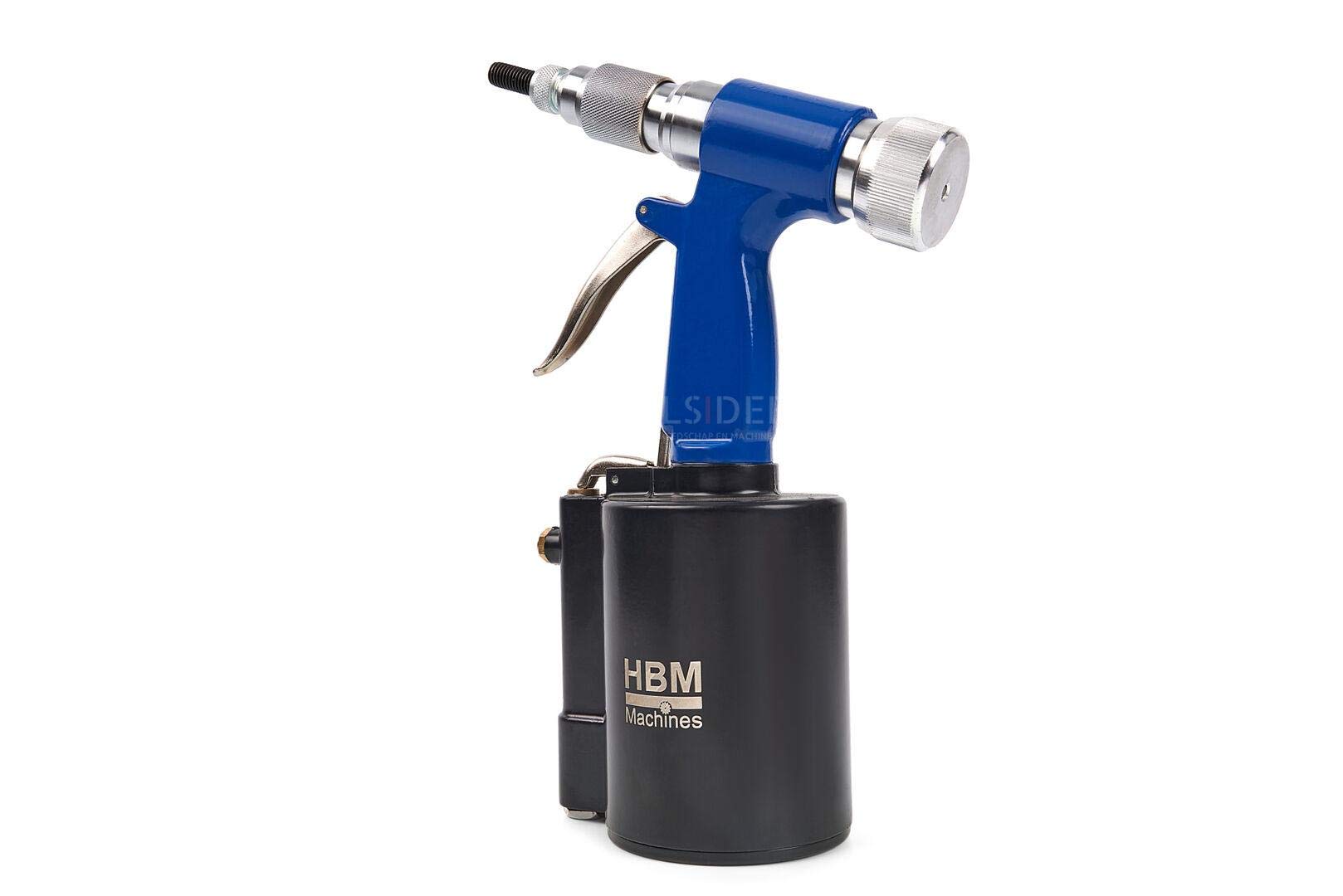 Pinza pneumatica professionale HBM per dadi per rivetti ciechi m4 - m10