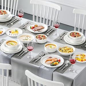 Malacasaplatesandbowlssets24piecesmodernporcelaindinnerwaresetfor6ceramicdishwaredisheswhitekitchendinnerdiningwaresetmicrowaveanddishwashersafeseriesluna Urban Country Home Decor Malacasa plates and bowls sets 24 pieces modern porcelain dinnerware set for 6 ceramic dishware dishes white kitchen dinner dining ware set microwave and dishwasher safe series luna urban country home decor