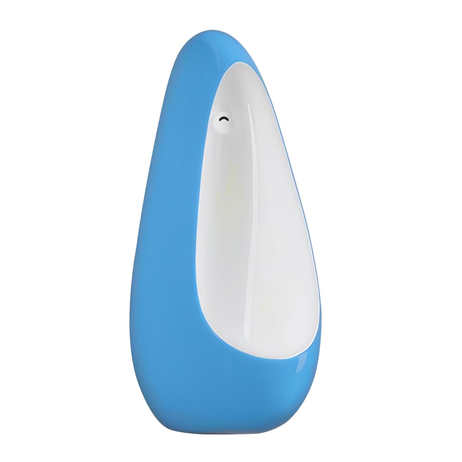 Orinatoi in Ceramica con Valvola di Scarico con Sensore, Orinatoi a Parete per Bagni Maschili, Scarico Automatico, per Casa, Bagno, Servizi Igienici Pubblici(Blue)