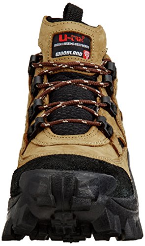 Image of Woodland Men's Camel Leather Boots - 7 UK /India (41 EU) (G 40777Y15 WD)