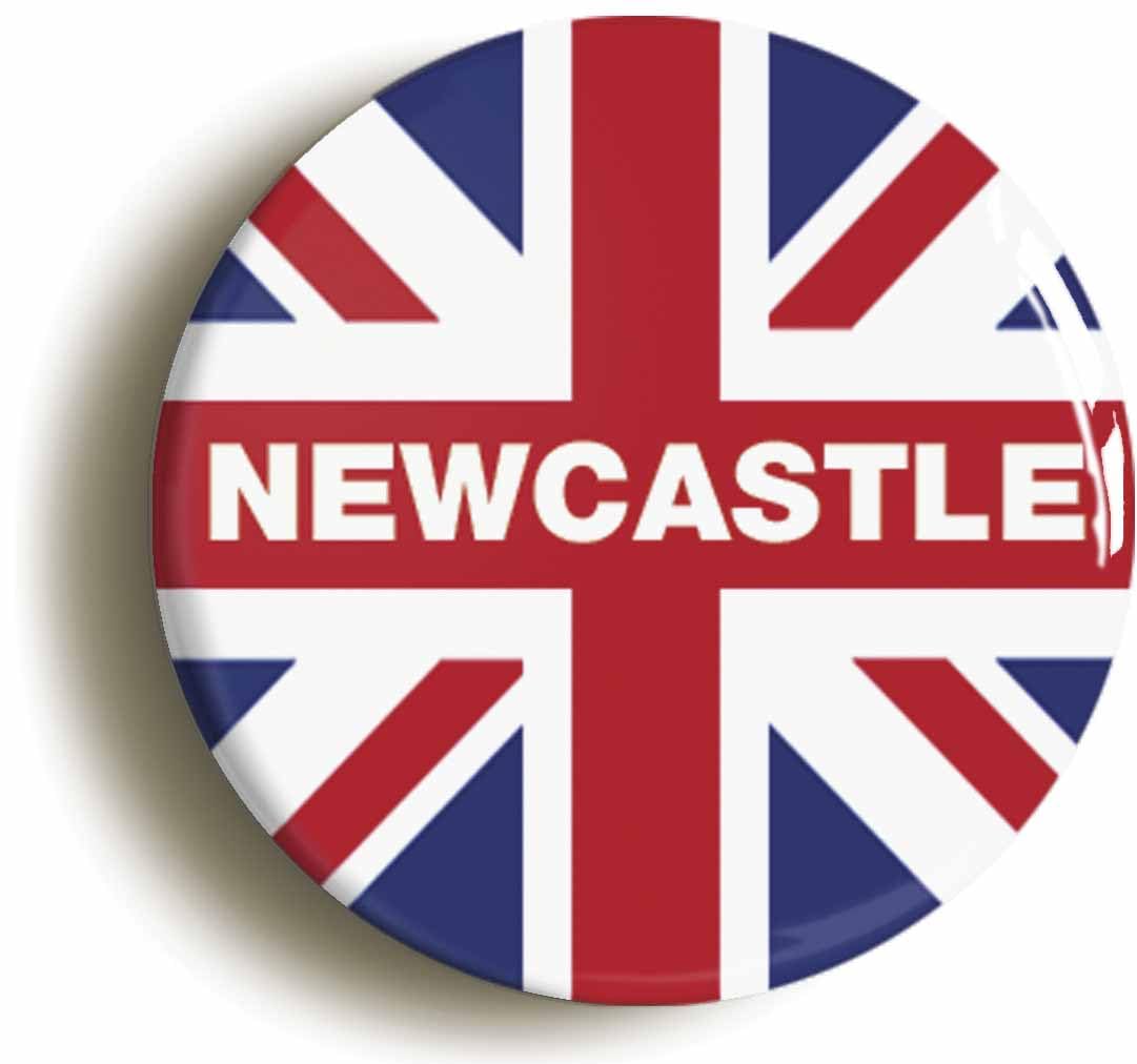 Newcastle Union Jack Fridge Magnet (Circular 2inch / 50mm Diameter)