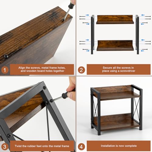image for ANBOXIT Counter Coffee Bar Organizer, Coffee Station Organizer for Cou