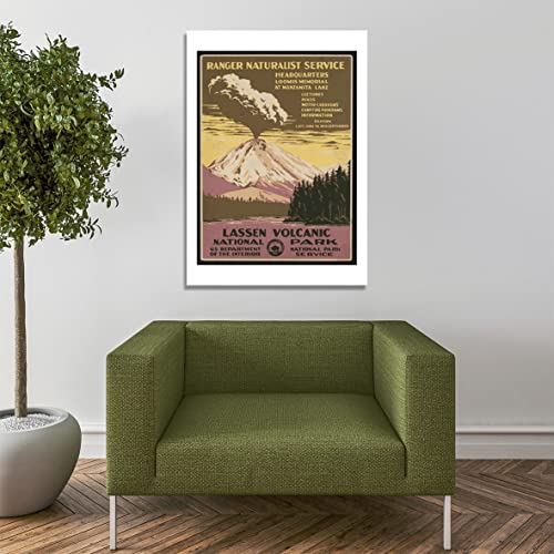 Affiche Lassen Volcanic National Park en papier d'archivage mat de qualité