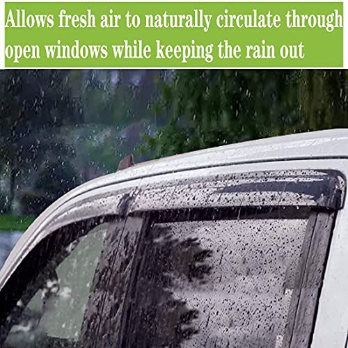 Side Window Visors Vent Shade Wind Deflectors Fit Ford F150 Rain Guards 1997-2003, F250 Light Duty Super Cab 1997-1999 , 4Pcs 94808 #TOP6