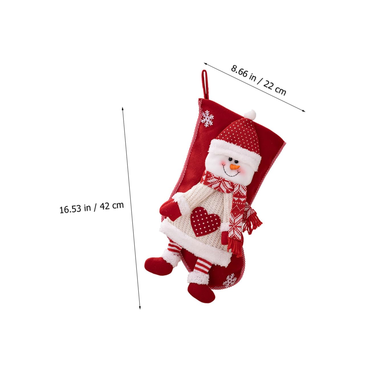 2pezzi Calza di Natale Decorativa Calzini Natalizi Tema Calze di Natale per Albero per Appendere Decorazione Natalizia Classica