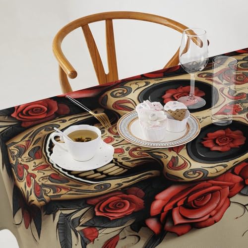 Nappe lavable motif tête de mort pour protéger votre table avec un style unique - 4
