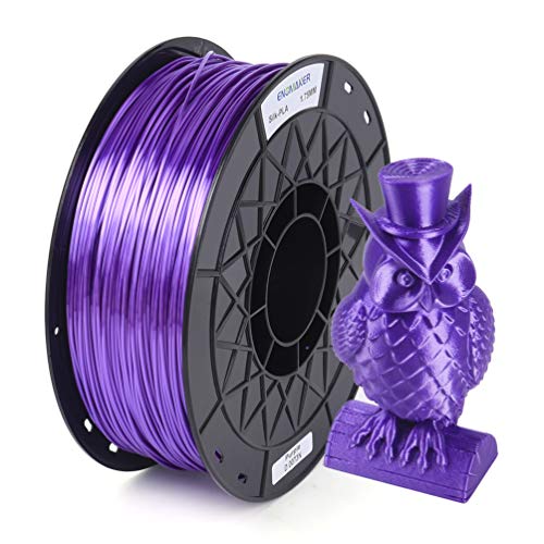 ENOMAKER Silk PLA Purple 3D Printer Filament 1.75MM 1kg(2.2LBS) Spool Improved by New Formula for Creality CR-10 V2 Ender 3 5 6 pro plus, Ender 3 pro V2