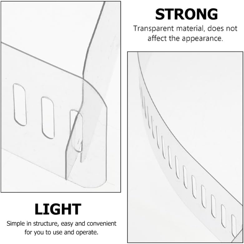 Miniatura 7 de Ciieeo 50 tiras de plástico para cuello de camisa, herramientas de fijación de cuello de PVC para mantenimiento y transporte de camisas elegantes,
