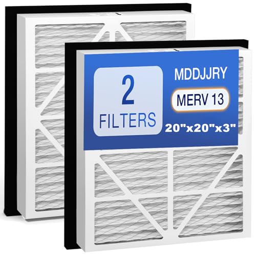 MDDJJRY 2Pack 20x20x3 MERV13 air Filter Pleated Whole House Return Grille Filter Replacements are perfectly compatible with the Zephyr VGF Series 20x20x3 Whole House Return Grille Filter