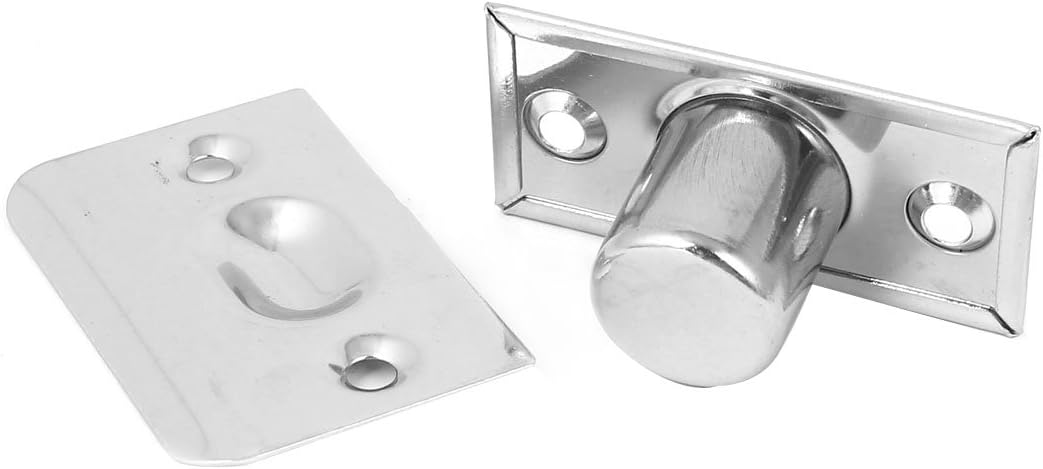 Strike Plate Closet Door Stainless Steel Ball Catch Latch Catcher Silver Tone 10pcs (1cc2c884af235b51d0209215d4002648)