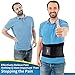 FEATOL Gel Pack Back Brace,Lumbar Support for Back Pain Relief, Herniated Disc, Sciatica, Scoliosis-Breathable Material Design with Hot & Cold Gel Pack for Men & Women| Small/Medium