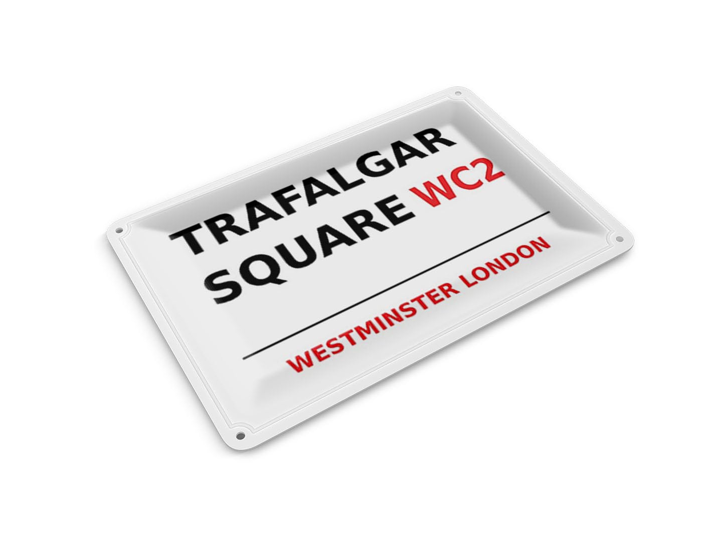 Femer Tin Postcard London 14 x 10 cm Westminster Trafalgar Square WC2 Decorative Sign