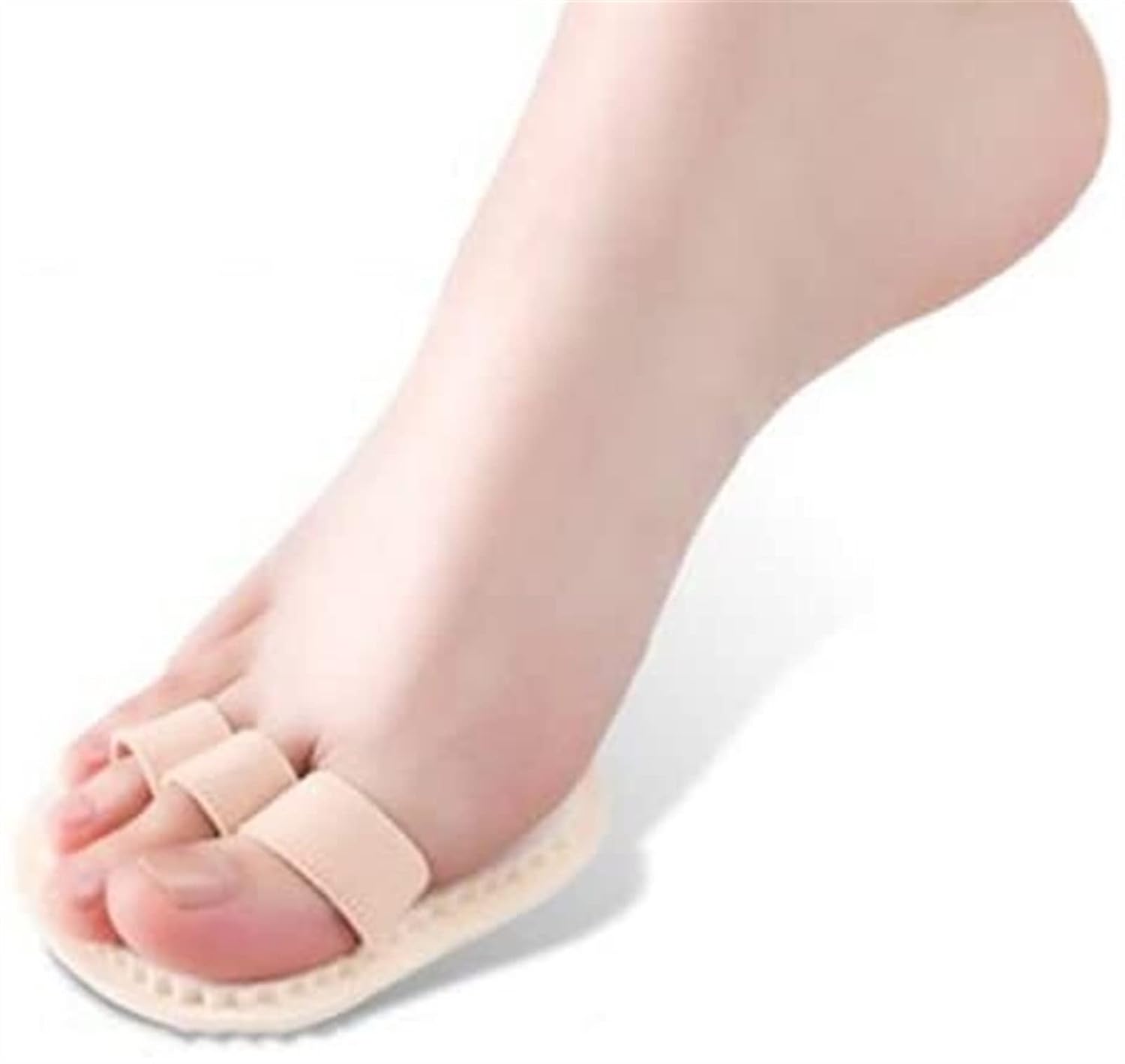 Toe Separators Spacers, 3-Toe Right Three Hammer Toe Overlap Corrector Crooked Straightener Protector Pad for Hallux Valgus Big Toe Bunion Pain Relief Correct Callus Blister (Left)