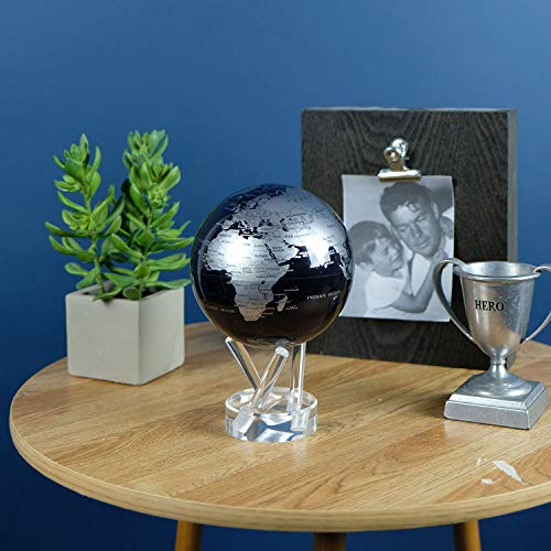 Mova Globe Metallic Black And Silver 4.5" #TOP2