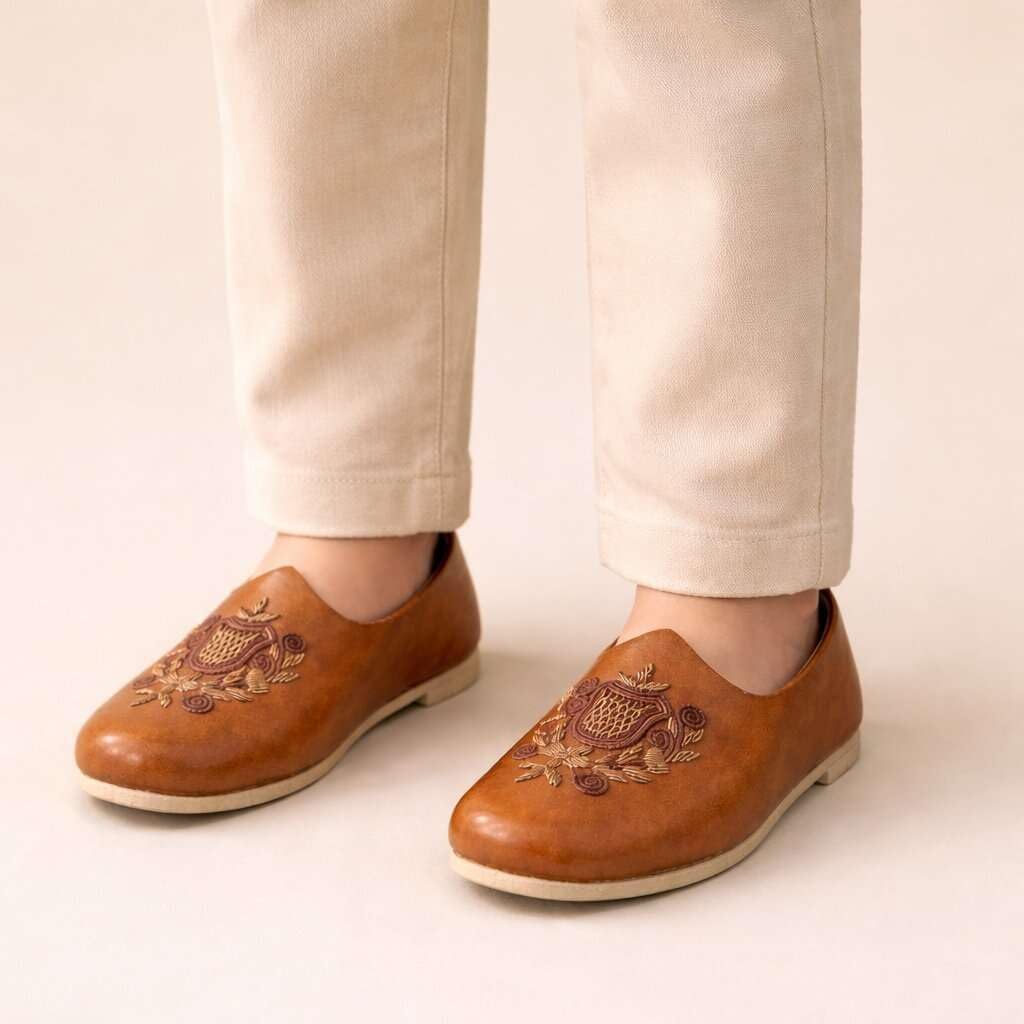 Designer Punjabi Mojari Juttis for Boys, Little, Big Kid, Shoes for Boys (Toddler) Sherwani Shoes Designer Kurta Shoes, Mojaris
