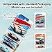 30 Pcs Model Car Display Case Wall Mount Compatible with Hot Wheels Matchbox Cars Packaged, Model Cars Storage Case for Hot Wheels Packaged Diecast Blister Toy Cars Wall Display Shelf Rack