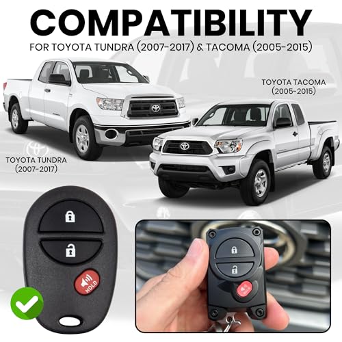 Image of for Toyota Tundra 2007-2017 Tacoma 2005-2015 Key Fob Cover, Bottle Opener