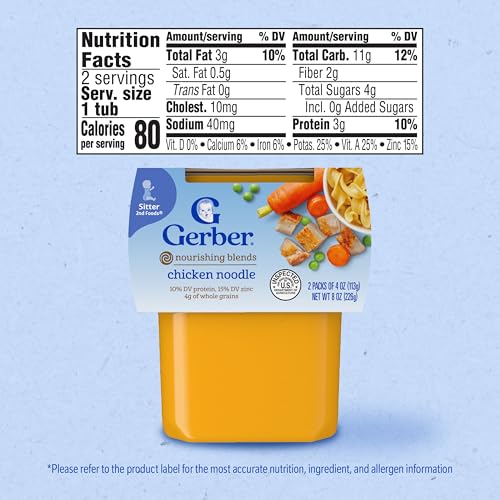 Save on Gerber Baby Food 2nd Foods Chicken Noodle Puree 8-Pack