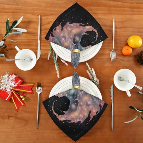 Servilletas de tela Halloween multicolor pack de 6 miniatura 5
