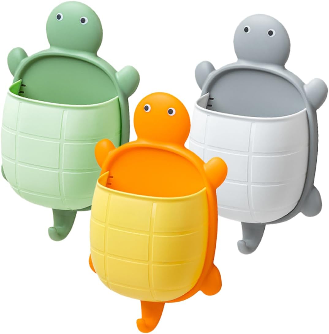 3pcs Turtle Wall Mount Storage Box Organizer for Kitchen Bedroom