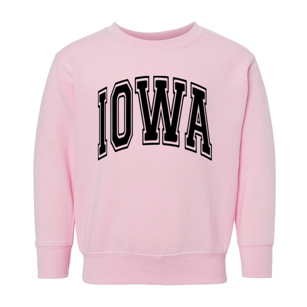 Arch Iowa Kids Sweatshirt Toddler 5T Pink