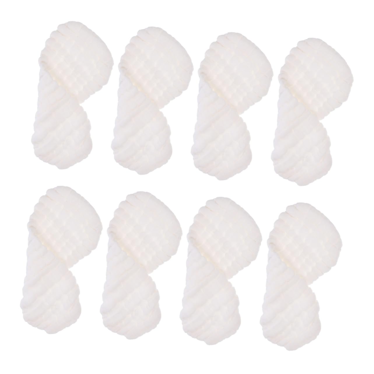 HEMOTON 32 Pièces couche de lingette bebe lavable lingette bébé lavable Langes absorbants couches doublure de couche en tissu doublure de couche réutilisable coton blanche
