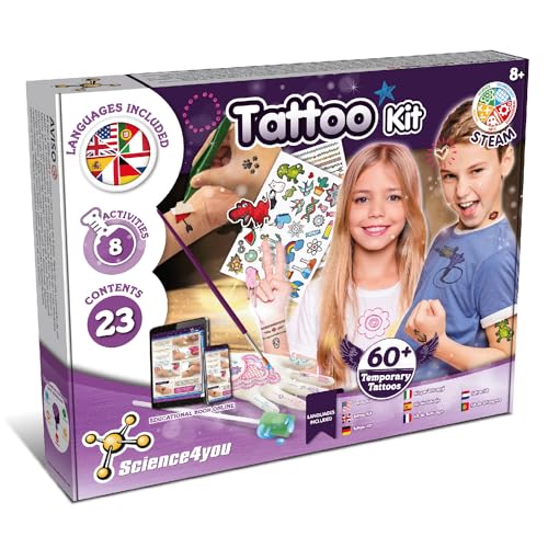 Tatuaggi Temporanei Hot Wheels Per Bambini - Kit Con 40 Tatuaggi Fosforescenti