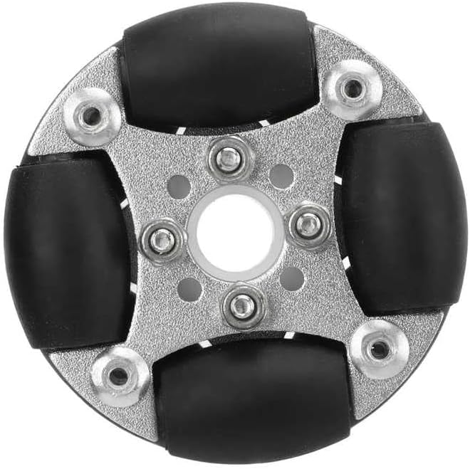 Double Omni Directional Wheel Omni Directional Wheel Fixed Direction Clear for Robotic Competition