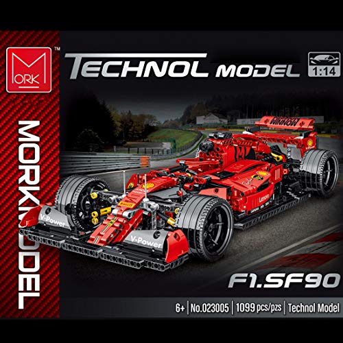Myste Technik Formel 1 Auto Rennwagen für Ferrari FRR-F1, 1100Teile 1:14 Rennauto Sportwagen Rennwagen Kollektion für… – Bild 3