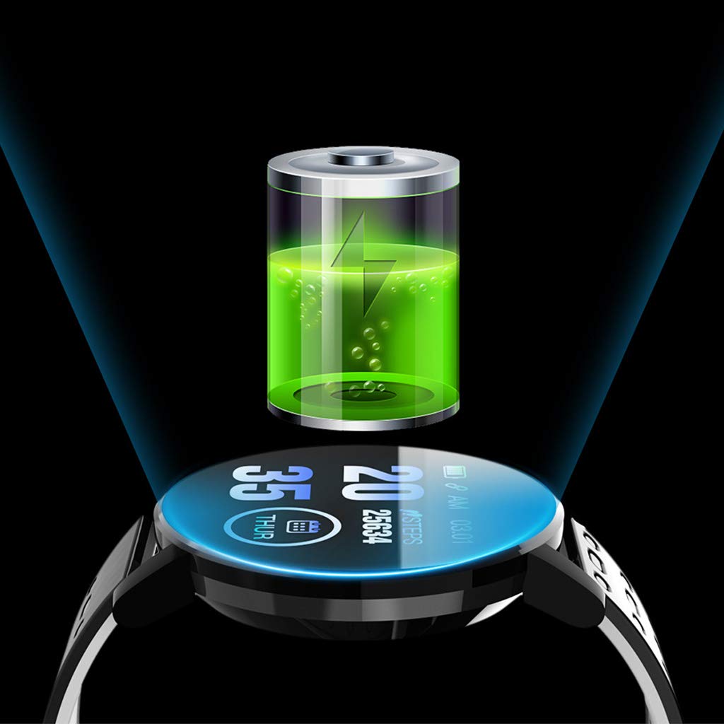 119 Plus wodoodporny inteligentny zegarek świetny do pomiaru tętna - Bluetooth Fitness Tracker opaska na nadgarstek z wodoodpornością IP67 firmy Yyooo