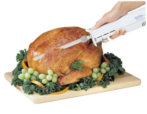 Rival 1205 Electric Knife with blades inserted, ready for use.