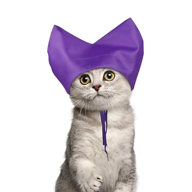 Gorros de ducha para gatos, gorro de baño impermeable gatito