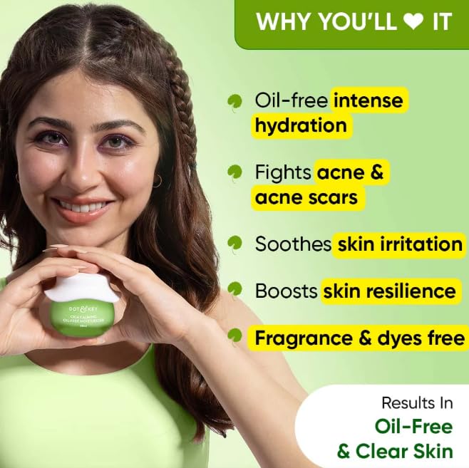 Dot & Key Cical Calming Oil Free Moisturizer for Acne Prone SKin, 60 g (Pack of 1) - Image 2