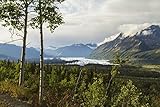 Posterazzi Matanuska Glacier viewed from Glenn Highway near Sheep Mountain Alaska United States of America Poster Print by Doug Lindstrand/Design Pics, (17 x 11)
