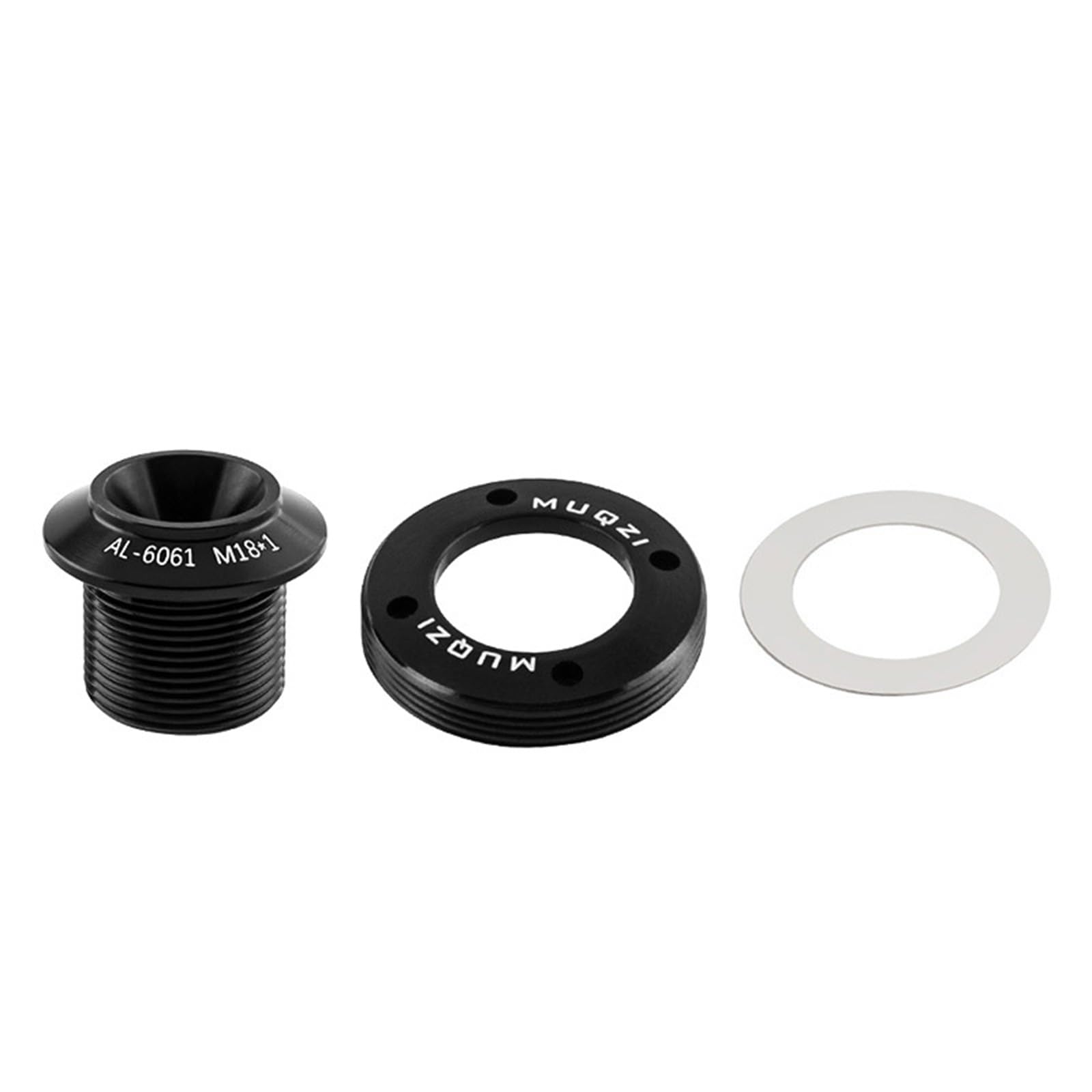 BBTISG Bicycle Crankset Screw, M18-M30 Crank Arm Bolt Kit Self-Extracting Crank Arm Bolt Kit Self Extracting for-SRAM SPARE DUB (Black)